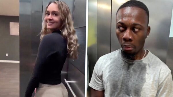 Ook deze man vecht voor zijn leven in de lift