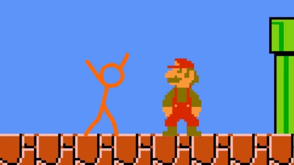 Creatieveling laat Super Mario het opnemen tegen zelf geanimeerd stokmannetje