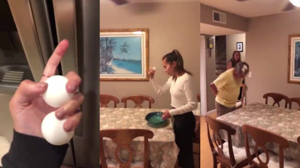 Pret met een eitje, wat pingpongballen en een nietsvermoedende vader