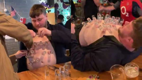 Jarige Brit blijkt opslag voor shotglaasjes te zijn