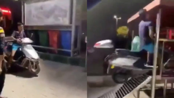 Een scooter inladen: zo moet het niet