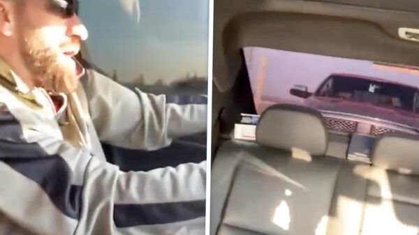 Idioot in pick-up ramt automobilist tijdens bizarre road rage op een Canadese snelweg