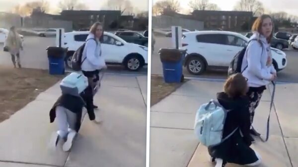 Ondertussen, op een Amerikaanse highschool: leerlingen die zich als hond gedragen
