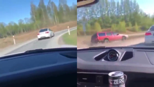 Sommige Volvo-rijders hebben gewoon ontzettende haast