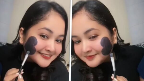 Deze make-up tutorial kende een vrij originele twist