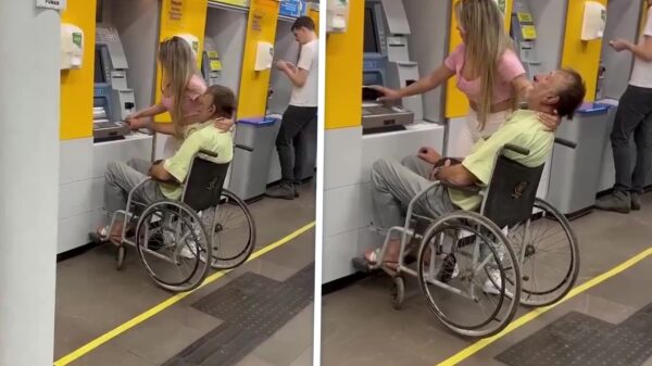 Blonde vrouw plundert bankrekening van willoze man in een rolstoel