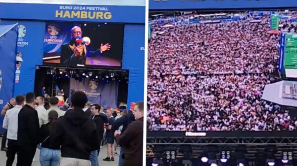 LOL: Organisatie van EK-fanzone in Duitsland zet "nep-publiek" in op schermen
