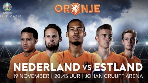 Het Nederlands Elftal wint de laatste kwalificatieronde met 5-0 van Estland!