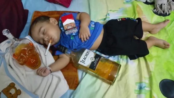 Het was gisteren weer een avond vol drank & drugs voor Lil' Kleine