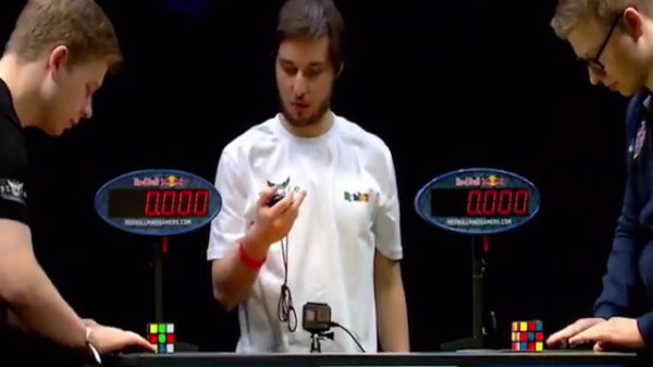 Het WK Rubik's Cube werd beslist op één duizendste seconde