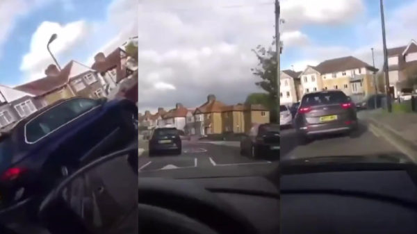 Engelse bendeleden rammen en beuken in een GTA-style achtervolging