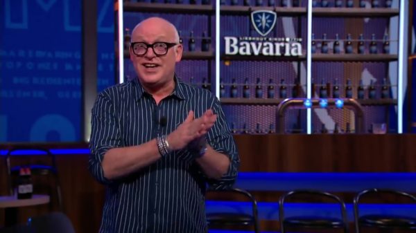 Gijp wilde met klein zwart snorretje in de uitzending na Sieg Heil-incident met Van Basten