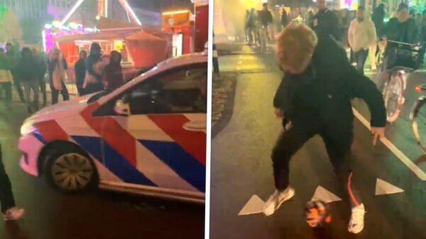 Luuk doet een trucje op de kermis in Leiden, maar daar is de politie niet echt van gediend