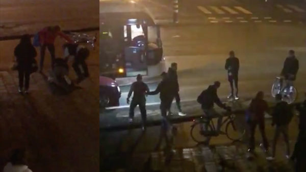 Chauffeur Qbuzz in Groningen stapt uit om 'irritante fietser' te meppen