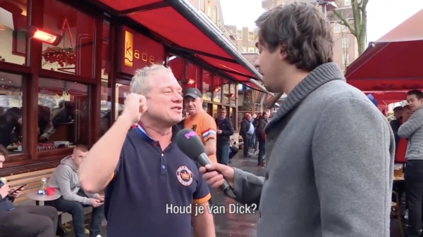 Flauw vraagje aan de supporters van Glasgow Rangers: "do you like Dick?"