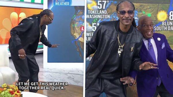 Snoop Dogg presenteert het weerbericht op live tv; natuurlijk met een lekkere dosis cannabishumor