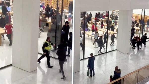 Bende gemaskerde jongeren (14 tot 18 jaar) plundert de Apple Store op klaarlichte dag