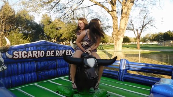 Vrouwen en rodeostieren zijn een gouden combinatie