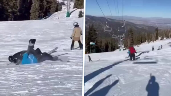 Skiër haalt uit tijdens ruzie op de piste en wordt getorpedeerd door snowboarder