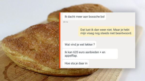 Marktplaats-gesprek over telefoon slaat compleet om en gaat alleen nog over appelflappen!