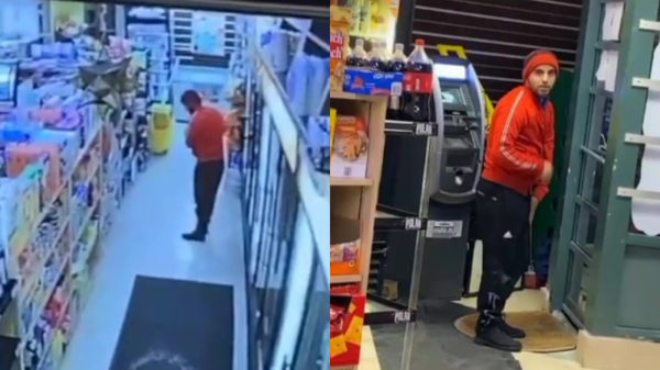 Zeg meneer, wilt u die zak chips onder uw jas even terugleggen?