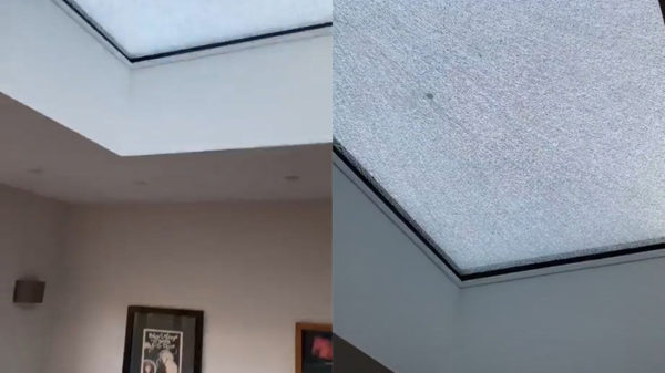 Wait for it: als je heel goed luistert lijkt het net of het raam kraakt