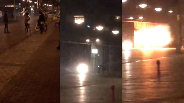 Op je dooie gemakje een plofkraak op een pinautomaat in Amsterdam Geuzenveld filmen