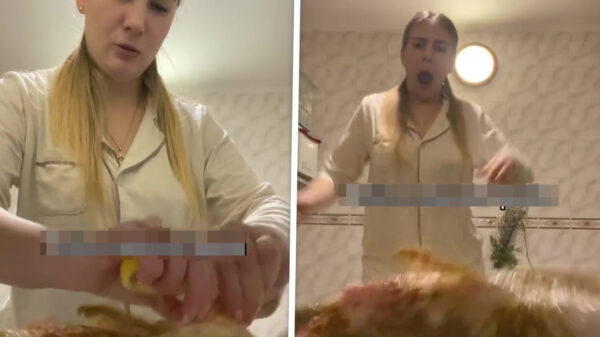 Keukenprinses toont haar kookkunsten met iets té verse vis