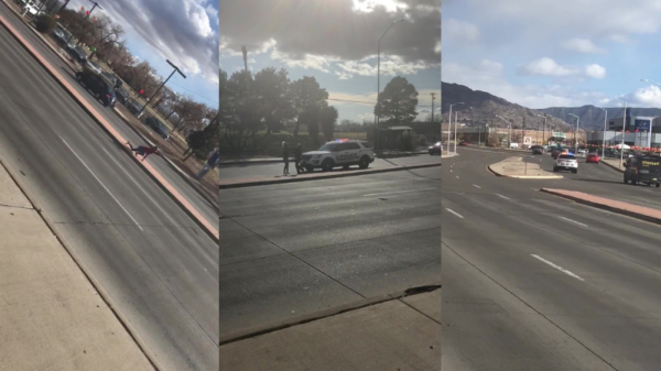 Vrouw uit Albuquerque slaat politieagent en gaat er met zijn auto vandoor