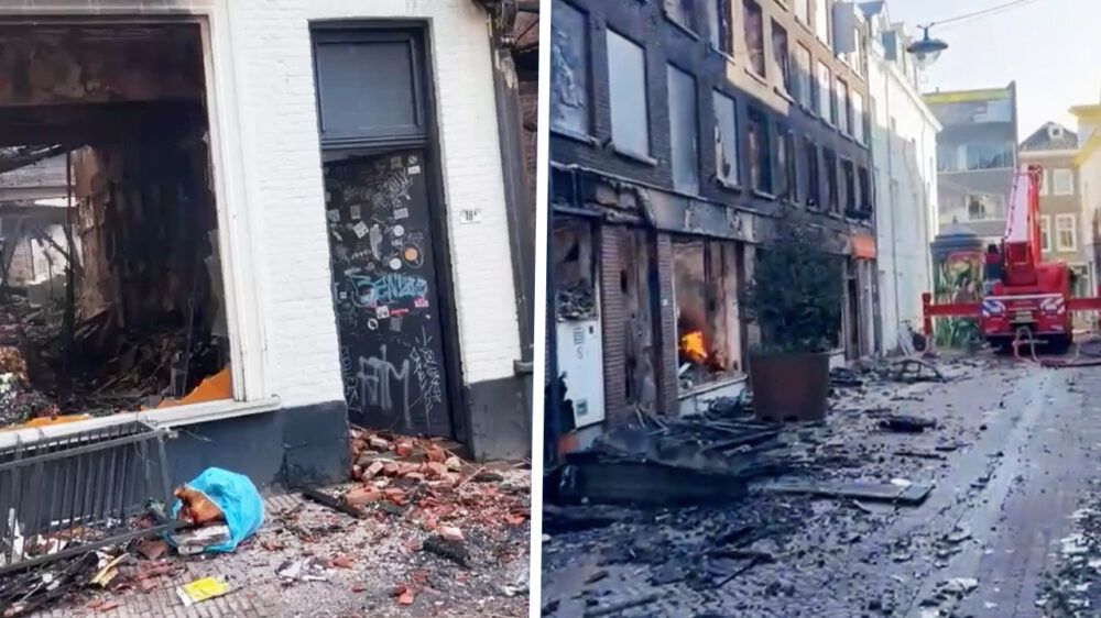 Arnhemse binnenstad ziet eruit als oorlogsgebied na de verwoestende brand