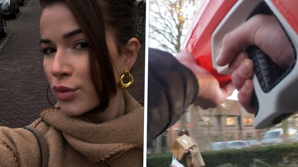 Jade Anna wordt slachtoffer van treitervlogger met waterpistool: "Ben influencers aan het hydrateren"