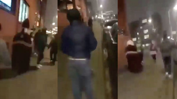 Sinterklaas en Zwarte Piet gisteravond in het Haagse Laakkwartier door "anti-racisten" belaagd