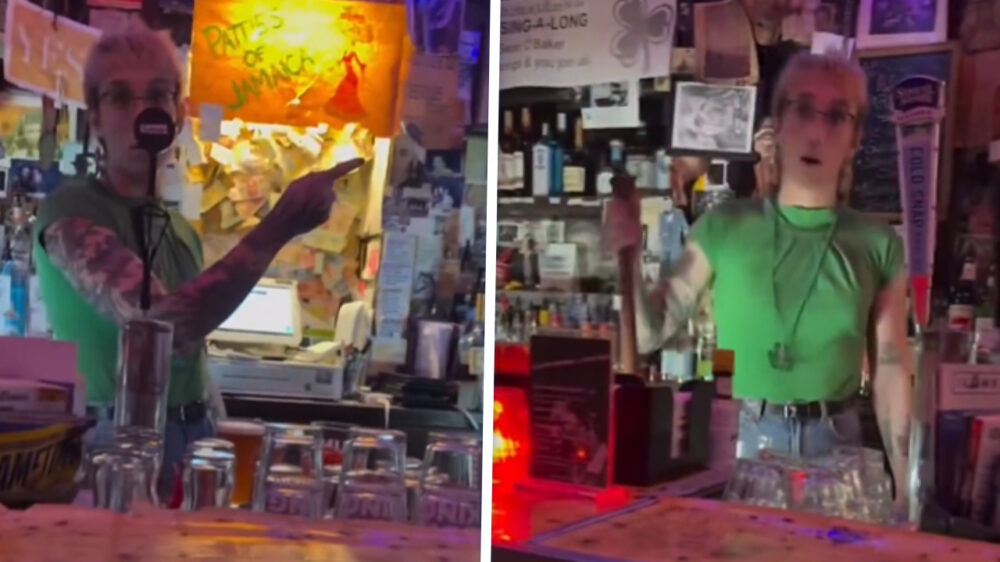 Trump-aanhangster bedreigd door boze barman met honkbalknuppel: "Je bent hier niet welkom!"