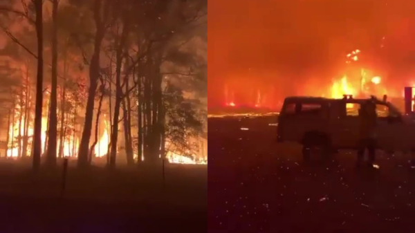 Heftige beelden van de extreme bosbranden in New South Wales (Australië)