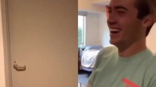 Aan het geluid te horen heeft deze dame verschrikkelijk fijne shampoo gevonden