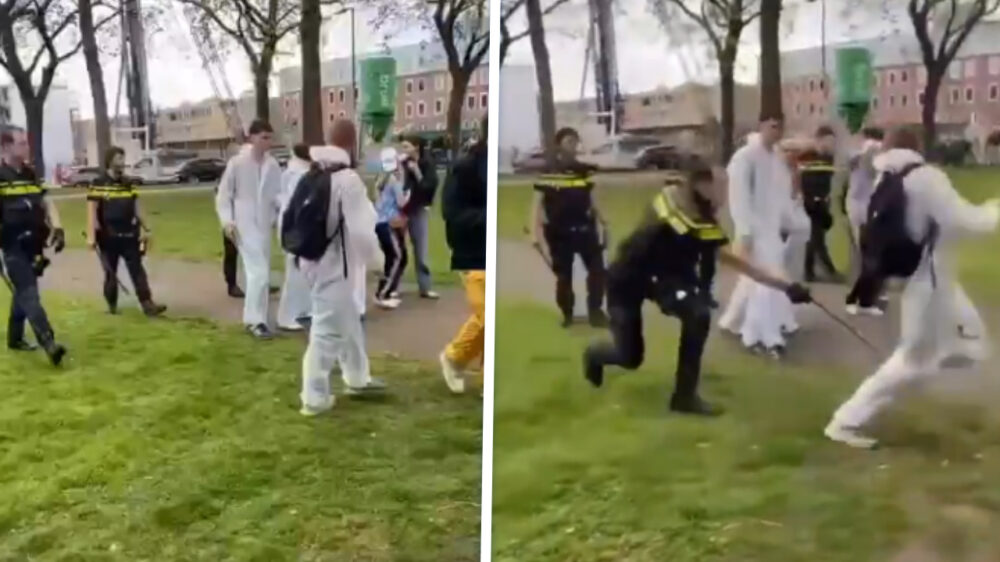 Rotterdamse examenkandidaten terroriseren buurt met vuurwerk en politie grijpt in met wapenstokken