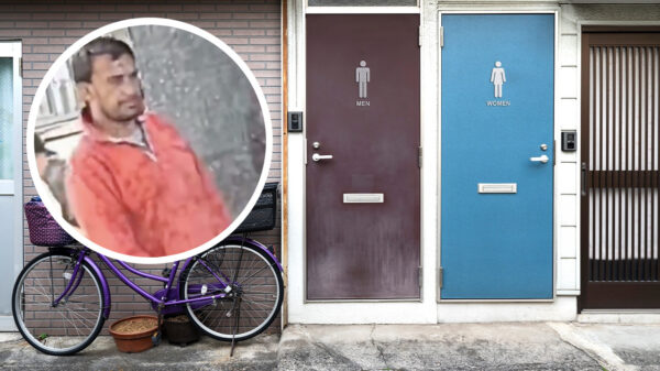 Zatlap ontvangt corrigerende muilpeer nadat hij op de stoep richting een vrouw staat af te wateren
