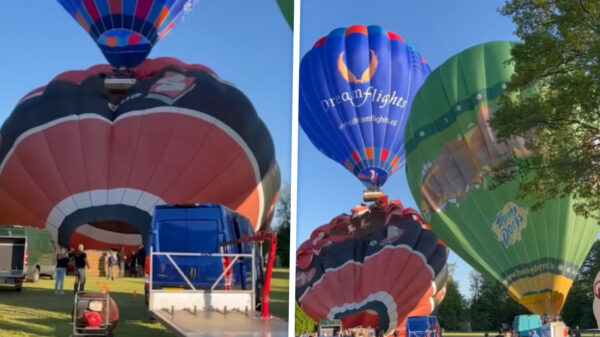 Ballon compleet naar de knoppen na chaotische luchtballoncrash in Flevoland