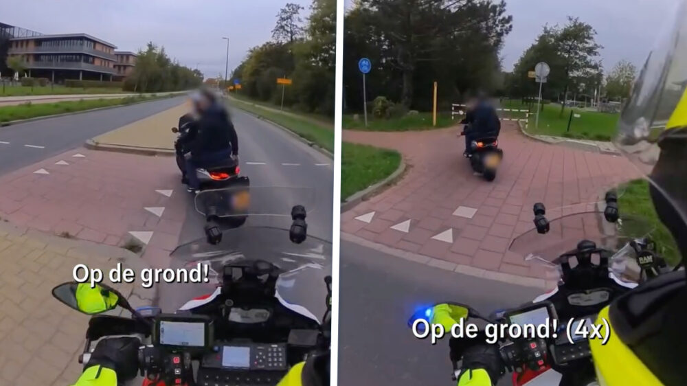 Jacht op (motor)scooterkneus die met 130 km/u over het fietspad knalt