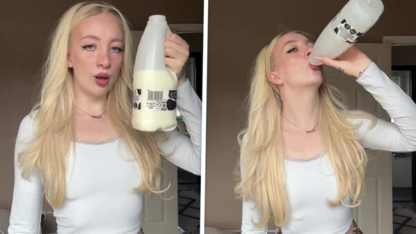 Puur voor de wetenschap: Lactose-intolerant blondje tikt fles melk weg