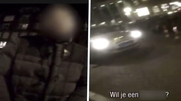 Vrouw in kort rokje lastiggevallen door viezerik in A'dam en filmt de confrontatie