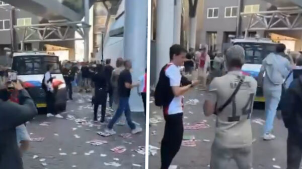 Ajax-fans verhinderen aanhouding, politie vertrekt uit de Arena