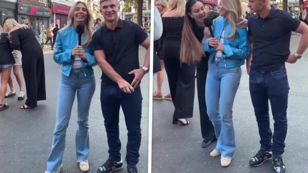 Deze vrouw is duidelijk geen fan van Bonnie Blue's multitasking-talenten