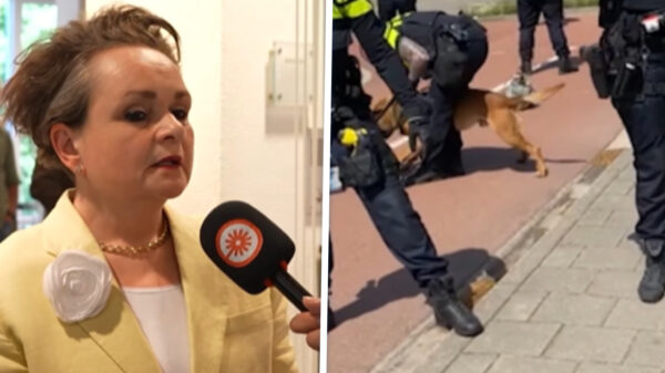 Video van politiehond die studente toetakelt tijdens protest leidt tot grote ophef