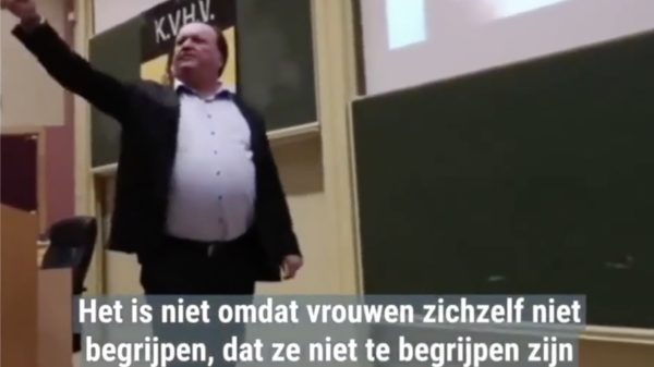 Plastisch chirurg Jeff Hoeyberghs houdt enigszins vrouwonvriendelijk praatje op de universiteit van Gent