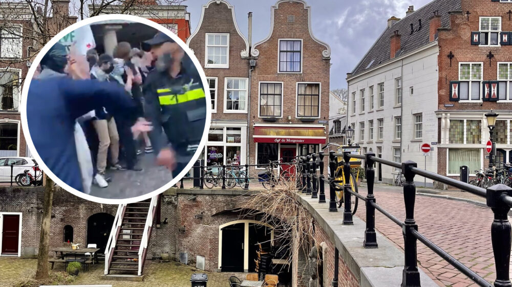 Geweldexplosie in Utrecht: politie knuppelt Palestina-demonstranten bont en blauw