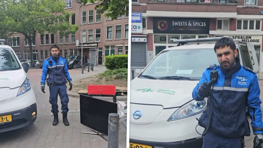 Kloothommel dumpt zijn afval op straat maar weigert boete: "Luister broer"
