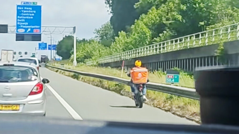 Navigatie van bezorger op fatbike stond niet helemaal goed ingesteld