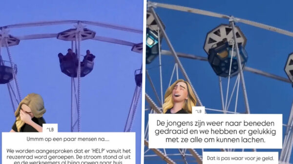 Vergeten in het reuzenrad: jongeren roepen van grote hoogte om hulp
