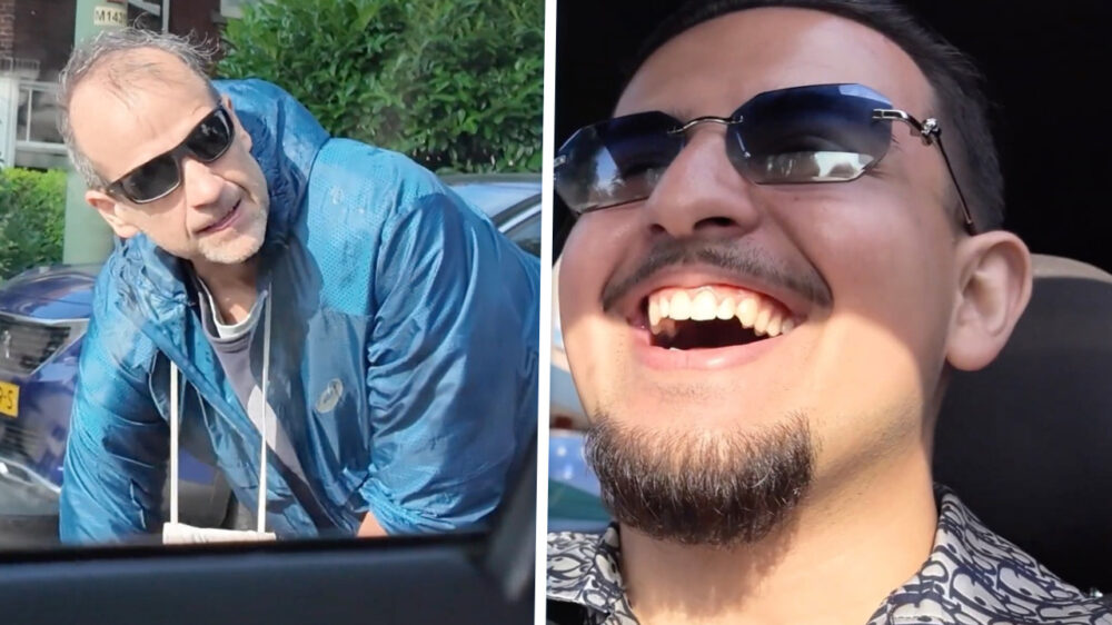 Treiterende streamer 'Rouand YT' belaagt fietser met een waterpistool